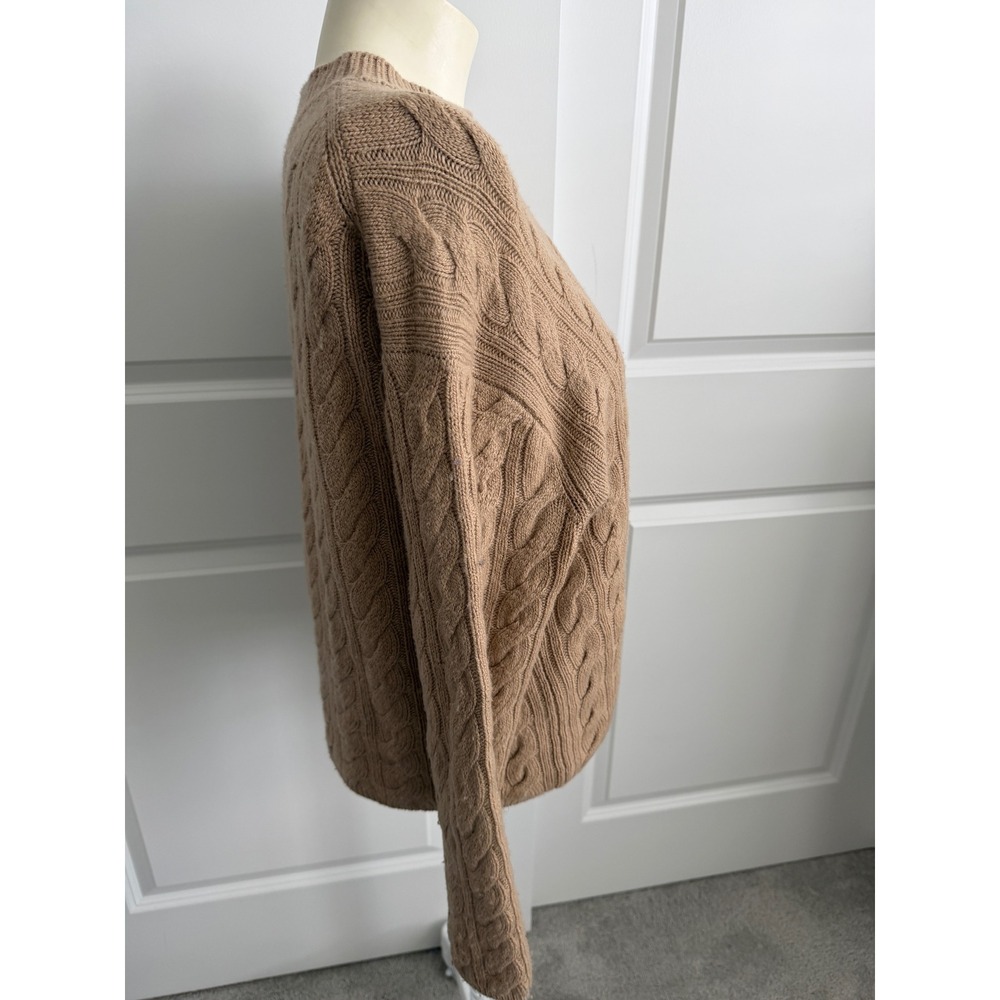 Vince Womens Wool/Cashmere Blend Twisted Cable Sweater M - Picture 4 of 9